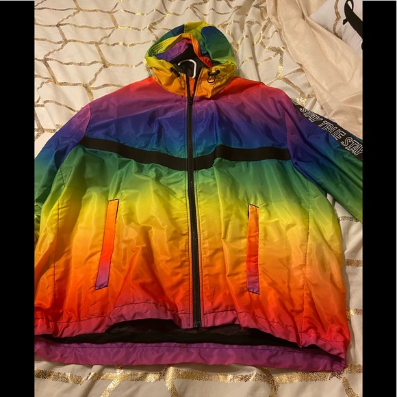 h&m rainbow jacket